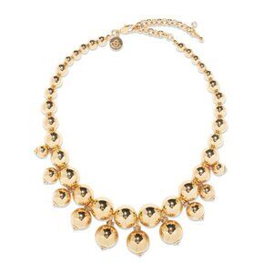 Loren Hope Gilda Necklace Gold Tone Statement Beaded Collar - NWT
